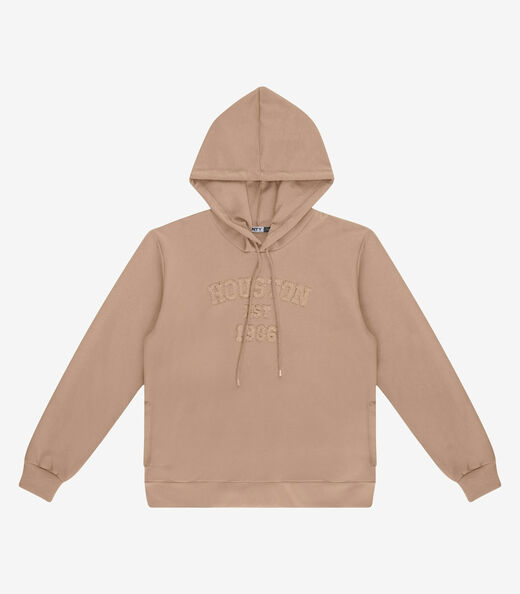 Image_Blusão Juvenil Piquet Com Capuz E Bordado Minty Marrom