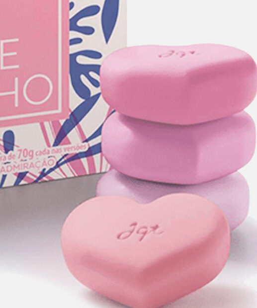 Kit 4 Sabonetes Com Todo Amor e Carinho Jequiti 4x70gr
