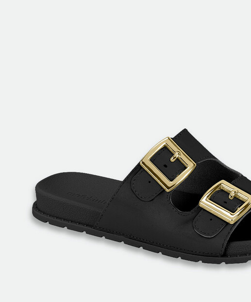 Sandália Infantil Slide Birken Molekinha Preto