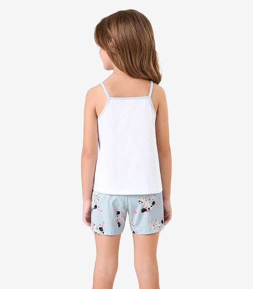 Pijama Meia Malha Rovi Kids Branco
