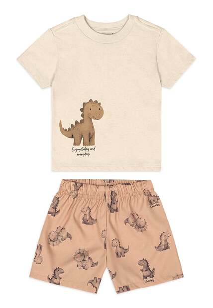 Image_Conjunto Bebê Camiseta Dino Bermuda Quimby