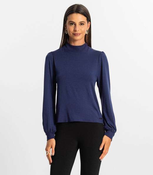 Image_Blusa Manga Longa Feminina Rovitex Azul