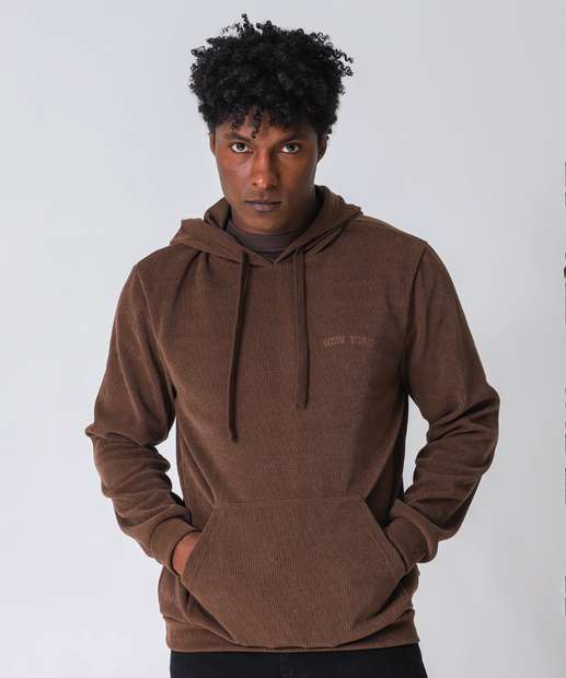 Image_Blusão Masculino Moletom Canelado Marisa Marrom