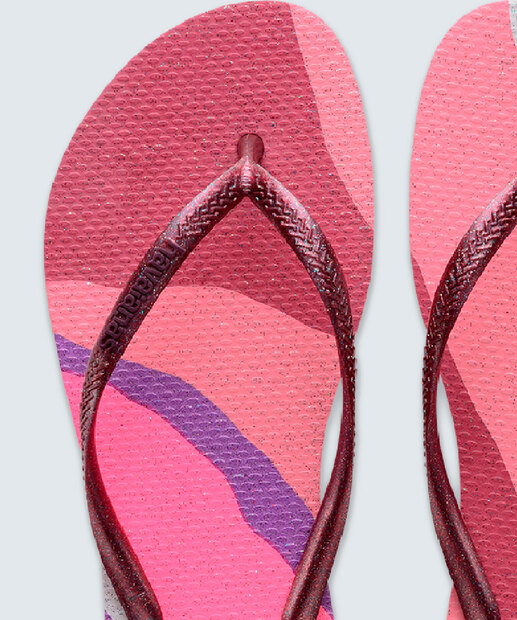 Chinelo Havaianas Feminino Slim Palette Glow