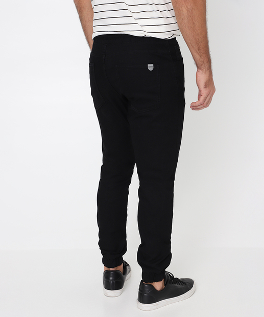 Calça Masculina Sarja Jogger Preto