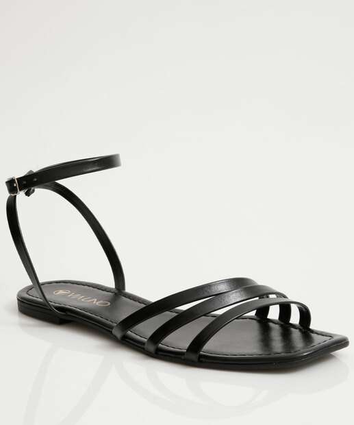 Image_Sandália Feminina Rasteira Via Uno Preto