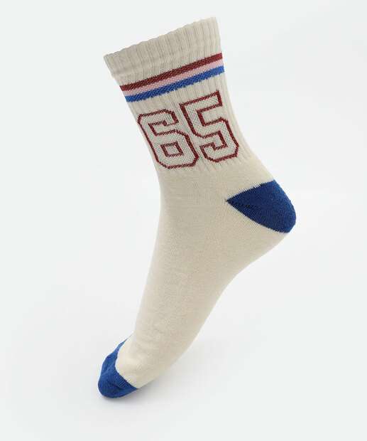 Kit 3 Pares Meias Masculina Cano Longo Marisa Branco