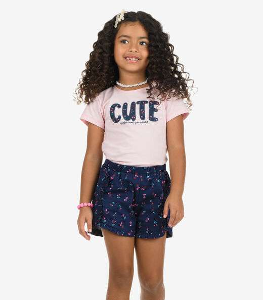 Image_Conjunto Blusa com Shorts Menina Rovi Kids Azul