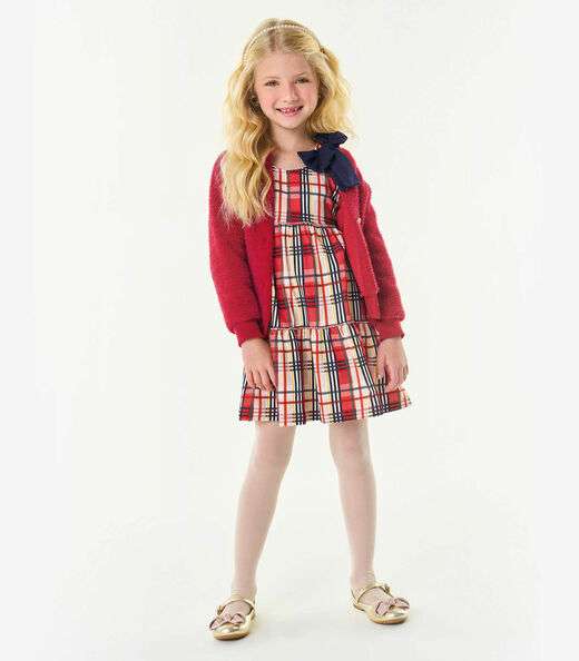 Cardigan Infantil Feminino Trick Nick Vermelho