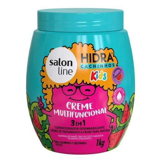 Image_Creme Para Tratamento Infantil Salon Line 1Kg Kids Hidra 3 Em 1 Cachinhos