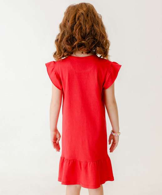 Vestido Infantil Hello Kitty Sanrio Tam 4 a 10