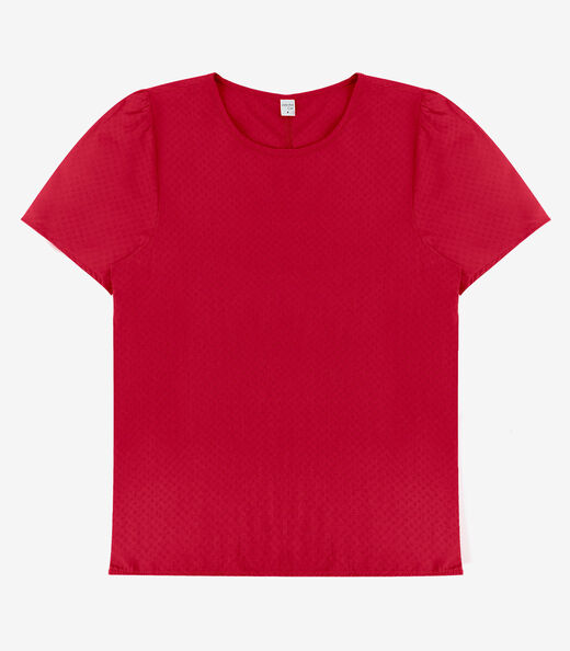 Blusa Feminina Em Viscose Infinita Cor Vermelho