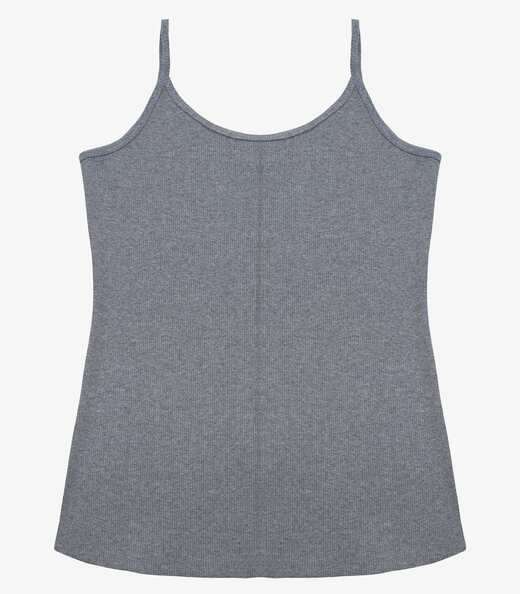 Blusa Feminina De Alça Cinza