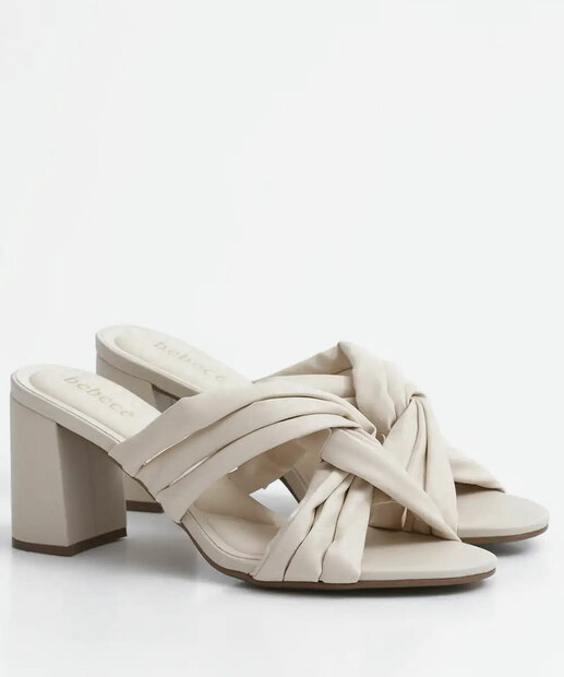 Tamanco Feminino Salto Grosso Tiras Bebecê