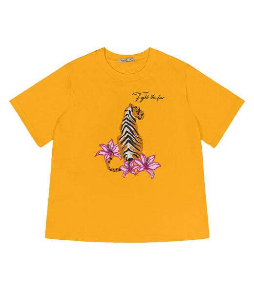 Image_Camiseta Feminina Plus Size Secret Glam Amarelo