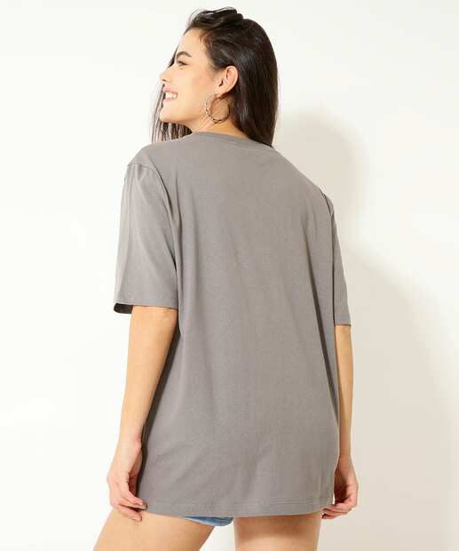 Blusa Feminina Estampa Stitch Manga Curta Disney  