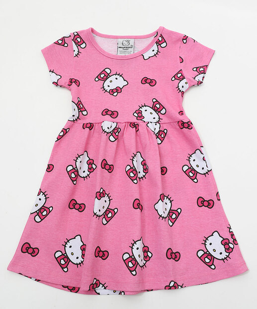 Image_Vestido Infantil Hello Kitty Tam 1 a 3 Rosa