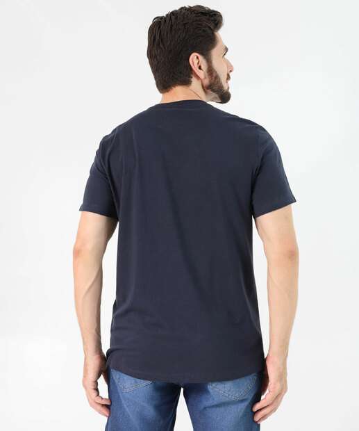 Camiseta Masculina Capitão América Marvel Azul