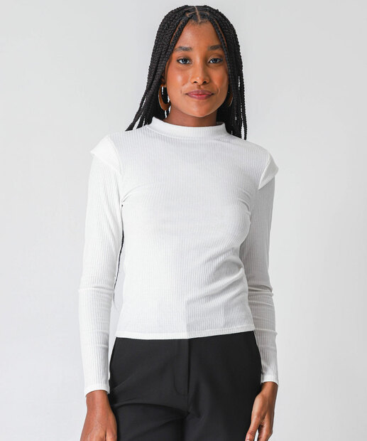 Image_Blusa Feminina Canelada Manga Longa Marisa Off White
