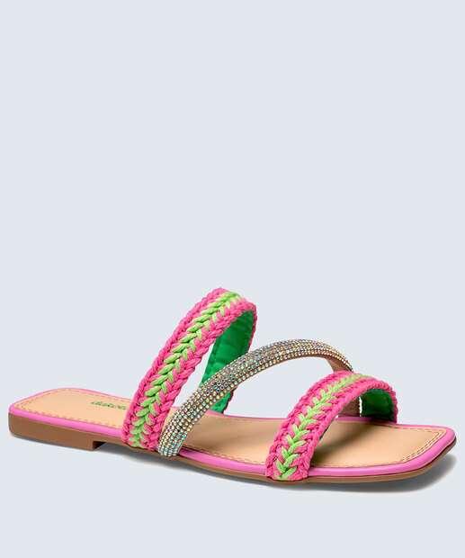 Rasteirinha Feminina Trançada Dakota