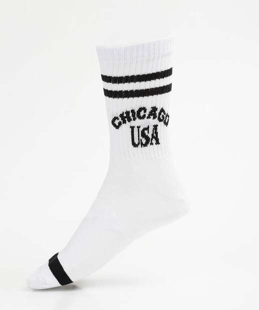 Meia Masculina Cano Longo Estampada MR