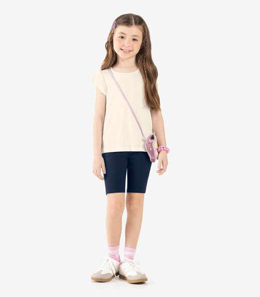 Blusa Infantil Viscotorcion RoviKids Bege
