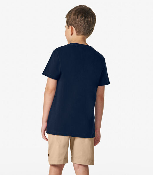 Conjunto Infantil Camiseta com Bermuda Trick Nick Azul Marinho