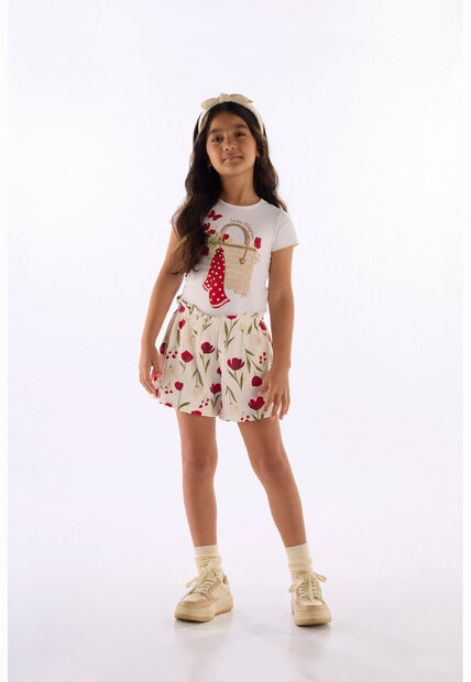 Conjunto Blusa Short Floral Quimby