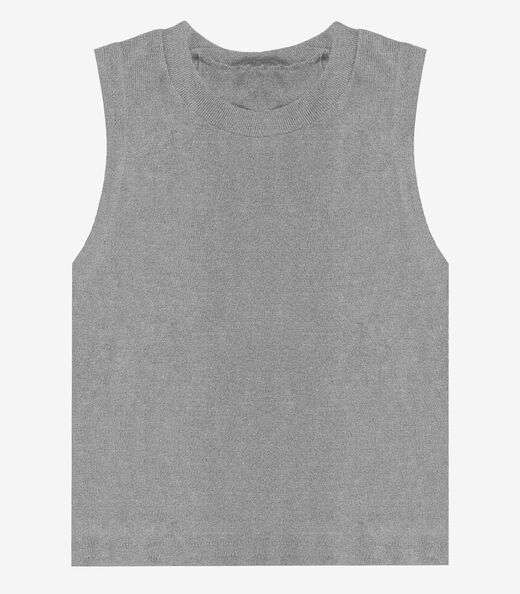 Regata Básica Infantil Lisa Soletex Cinza