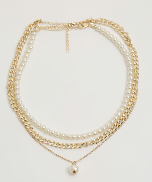 Colar Feminino Triplo Marisa