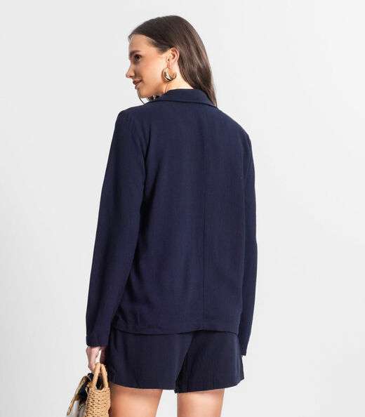 Blazer De Linho Strong Feminino Endless Azul
