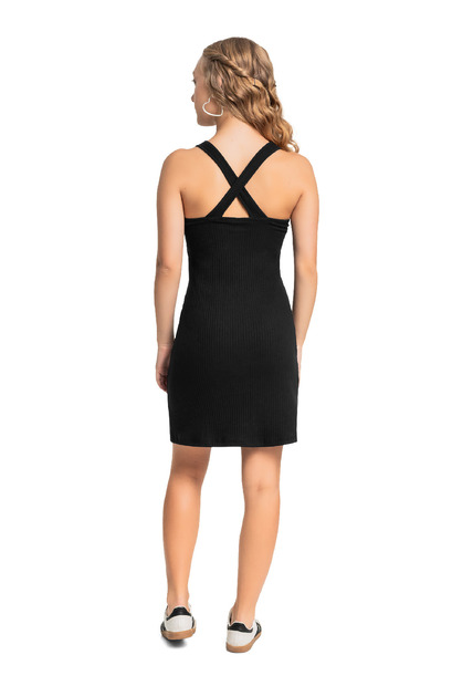 Vestido Juvenil em Ribana Canelada Gloss