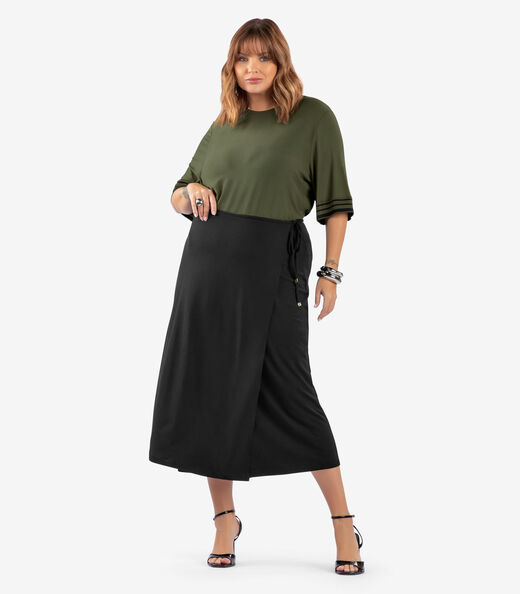 Blusa Feminina Viscose Plus Size Secret Glam Verde