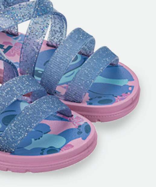 Sandália Infantil Stitch Glitter Disney