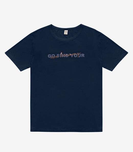 Blusa Feminina Viscotorcion Rovitex Azul