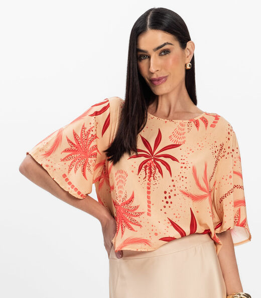 Blusa Feminina em Tecido Infinita Cor Rosa