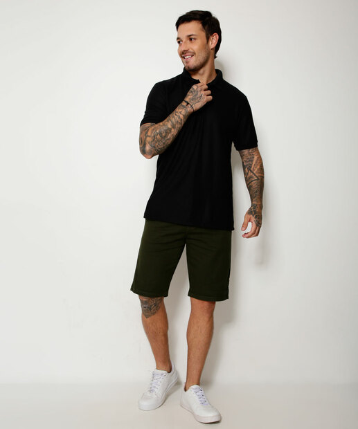 Bermuda Masculina Sarja Bolsos