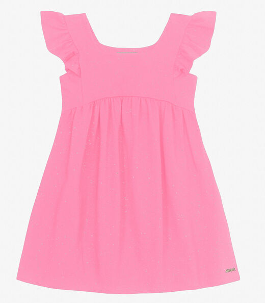 Image_Vestido Infantil em Cotton Glitter Trick Nick Rosa