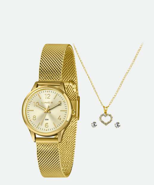 Image_Kit Relógio Feminino Lince LRGH289L30 Dourado