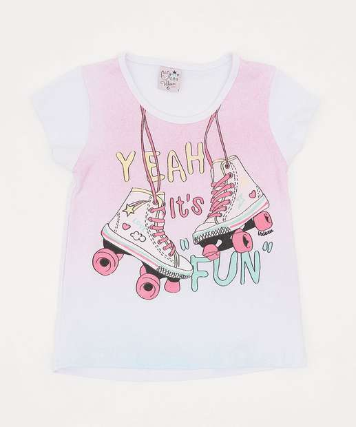 Conjunto Infantil Estampa Patins Marisa Tam 4 a 10