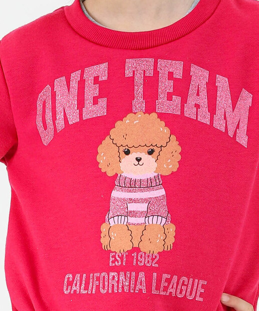 Blusa Infantil Moletom Tam 4 a 10 Rosa