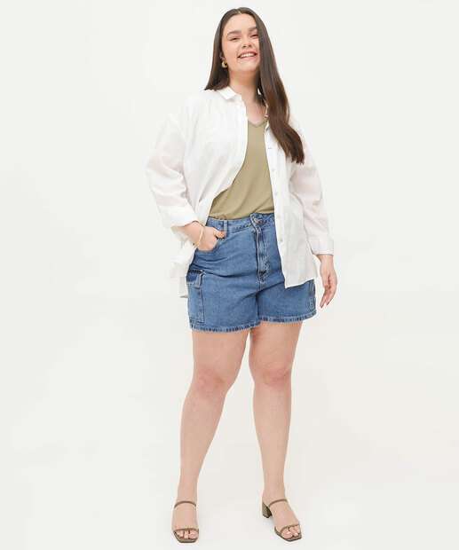 Image_Short Plus Size Feminino Cargo Ecxo Jeans