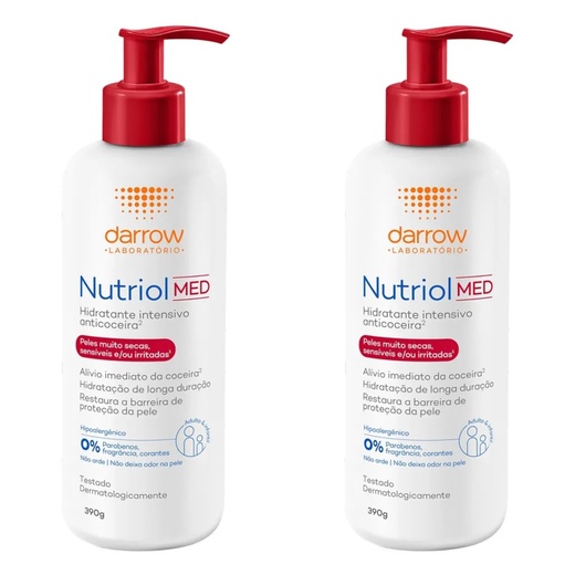 Image_Kit com 2 Unidades de Nutriol Med Hidratante Anticoceira 390g