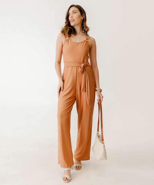 Image_Macacão Feminino Amarração Marisa Marrom