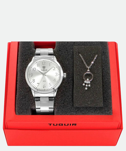 Kit Relógio Feminino Tuguir TG30004