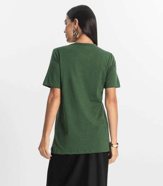 Camiseta Básica Unissex Rovitex Verde
