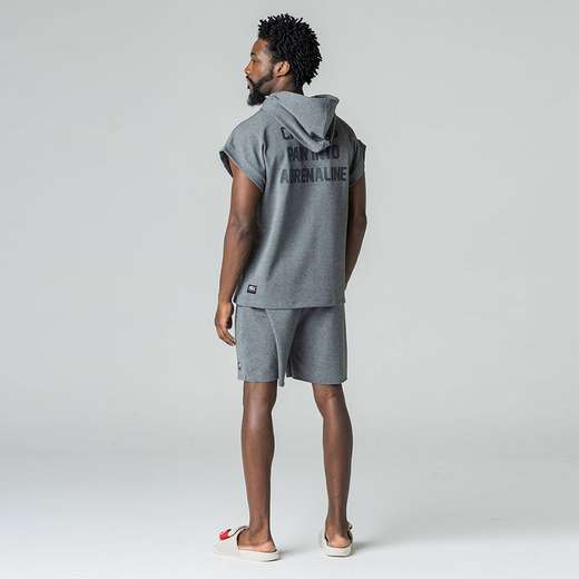 Camiseta Manga Curta com Capuz Moletom RSX