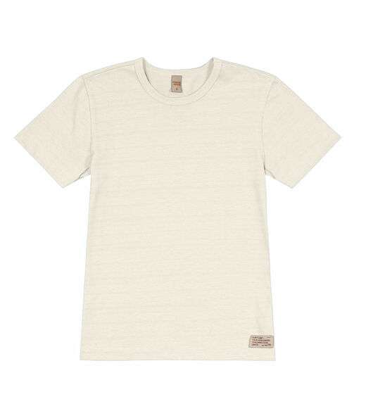 Camiseta Infantil Masculina  Meia Malha Trick Nick Bege