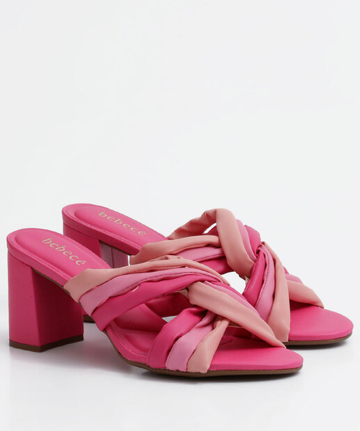 Tamanco Feminino Salto Grosso Tiras Bebecê