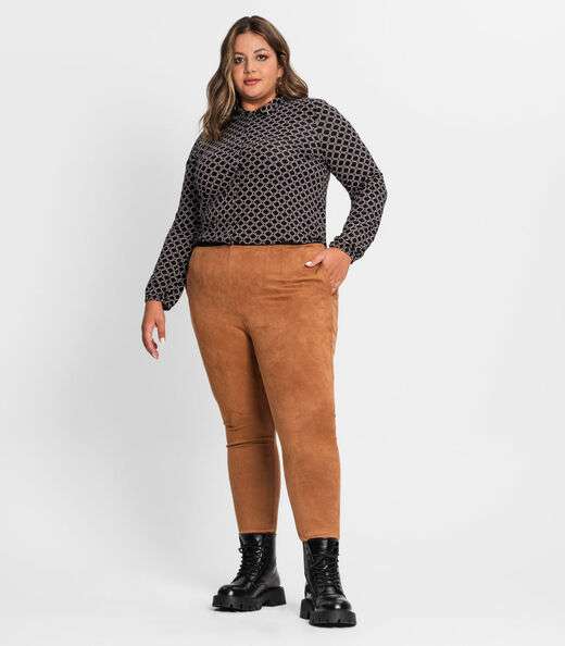 Blusa Feminina Plus Size Secret Glam Preto